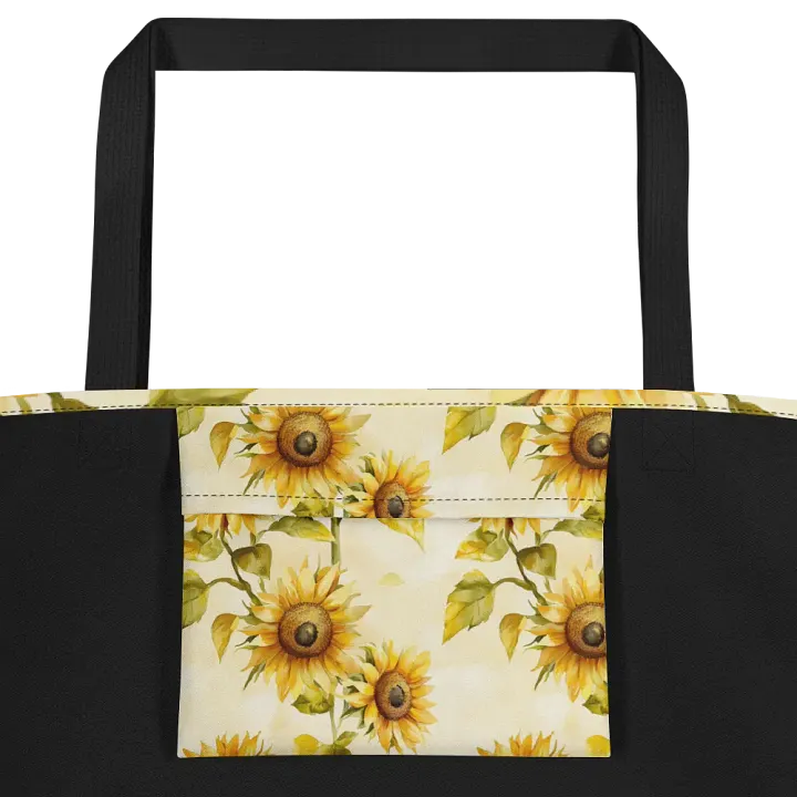 Sunflower Serenade Large Tote Bag product image (2)
