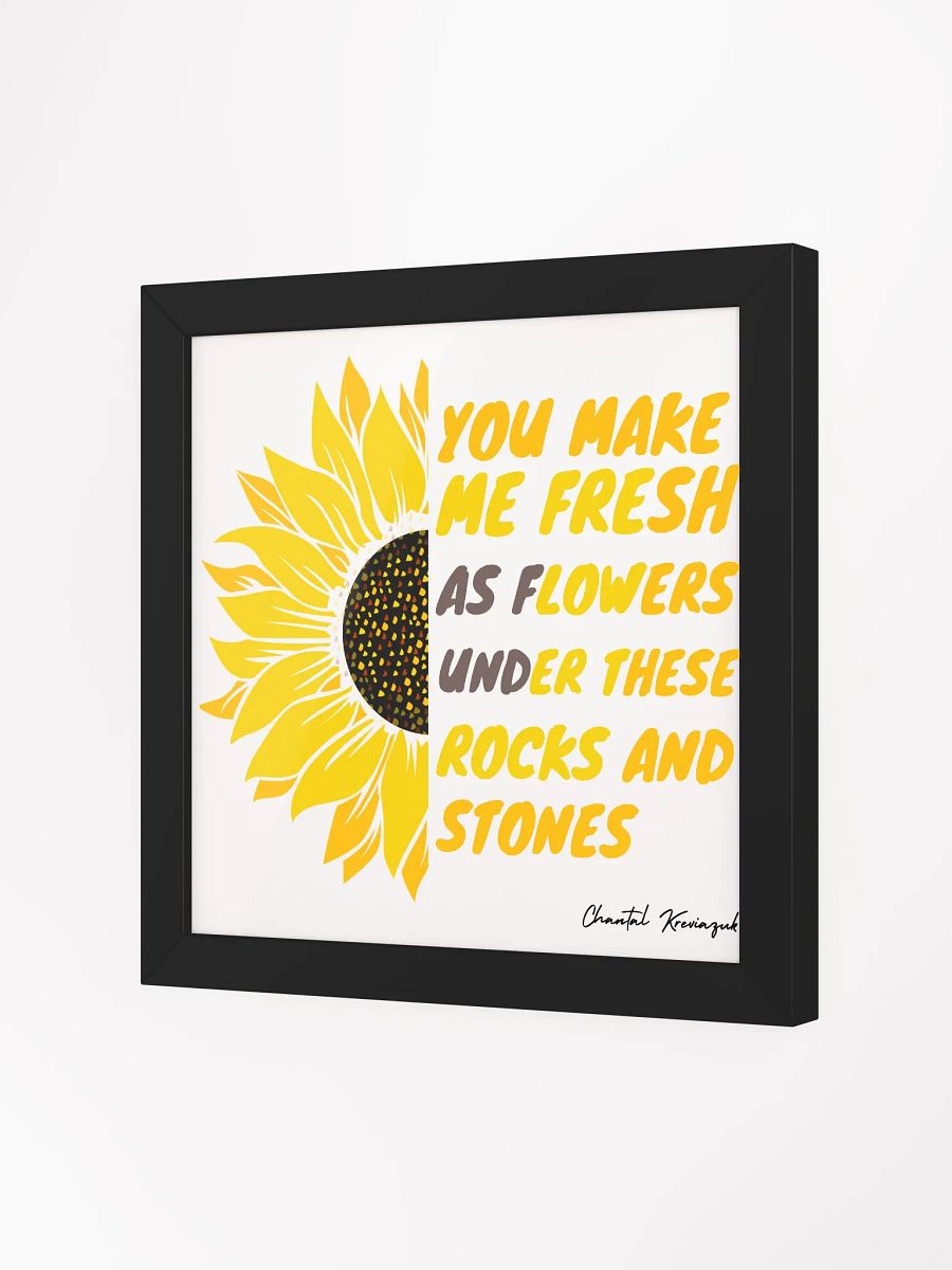 UNDER THESE ROCKS AND STONES SUNFLOWER FRAMED WALL ART product image (18)
