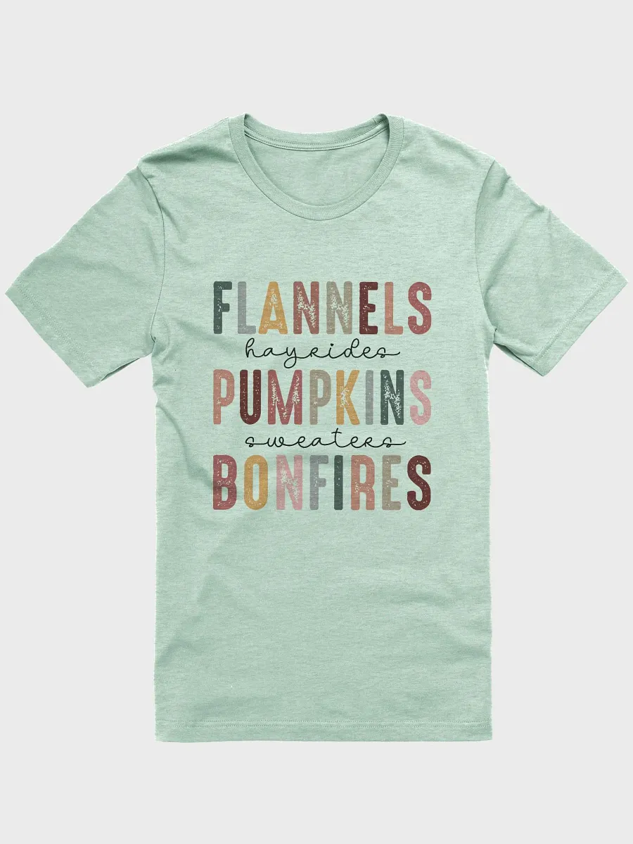 Flannels Pumpkins Bonfires Tee product image (1)