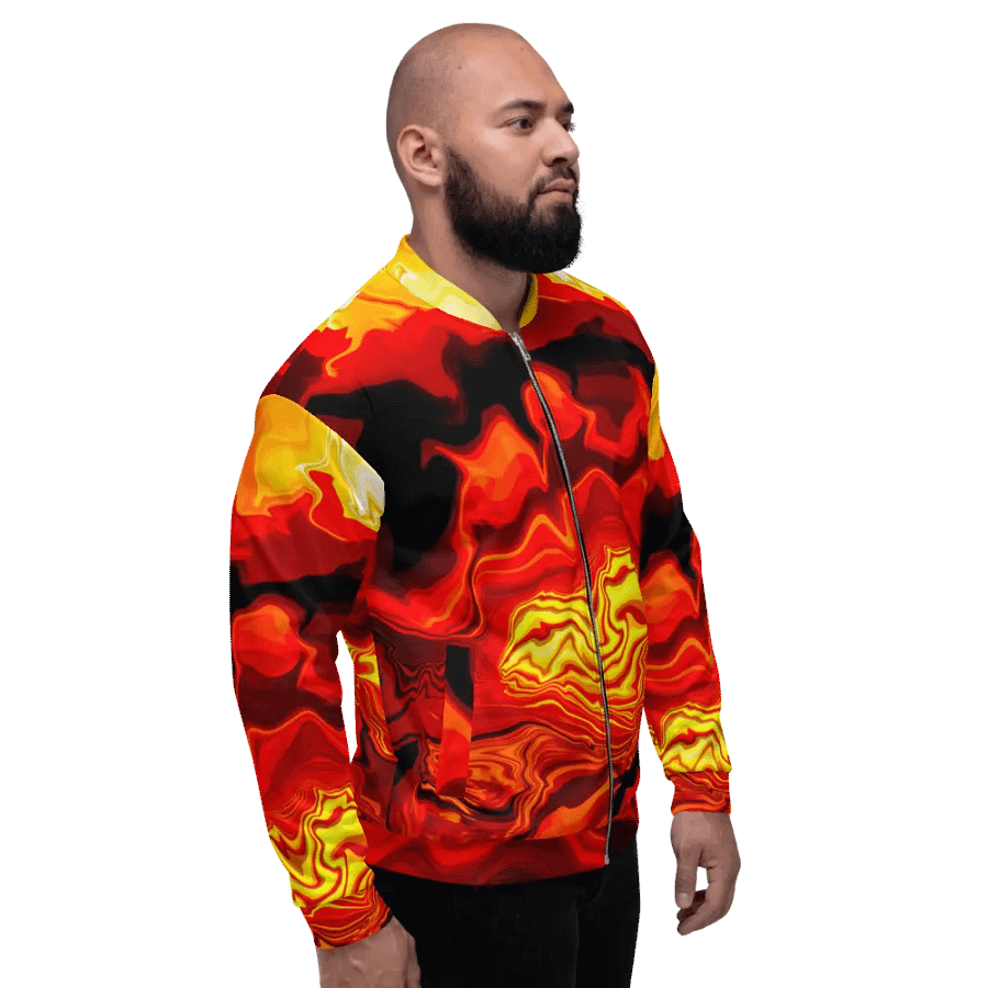Fiery art effect Bomber jacket - Unisex product image (4)