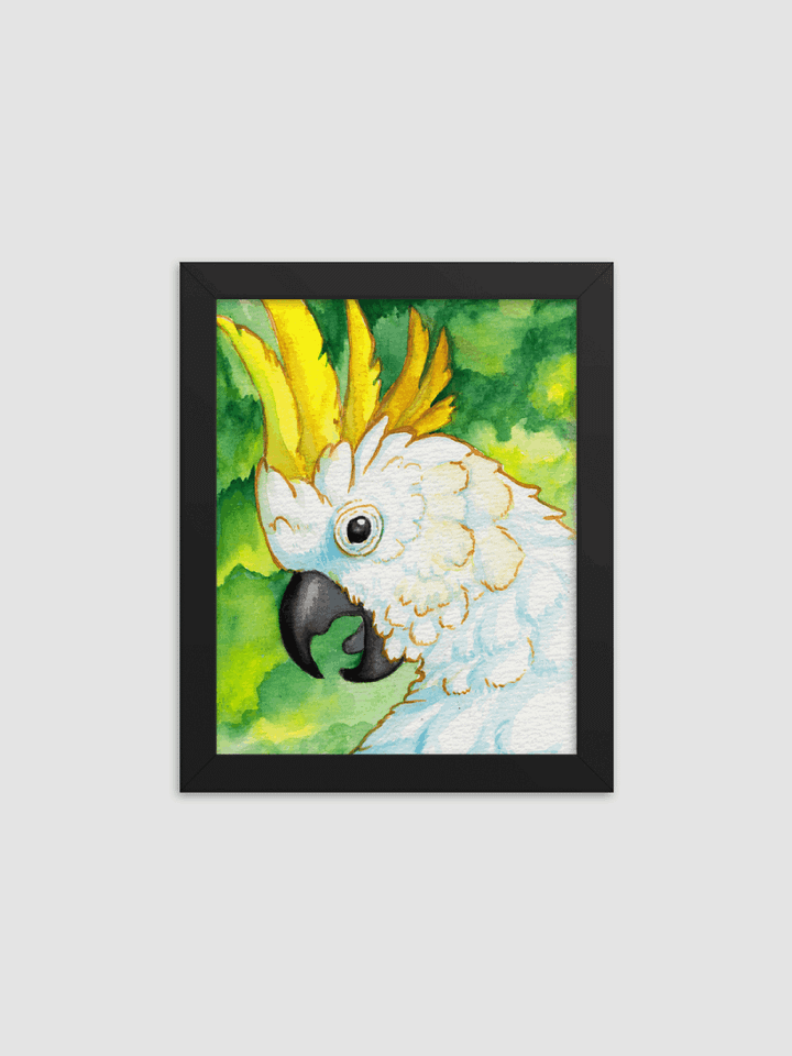 Cockatoo watercolor print product image (1)