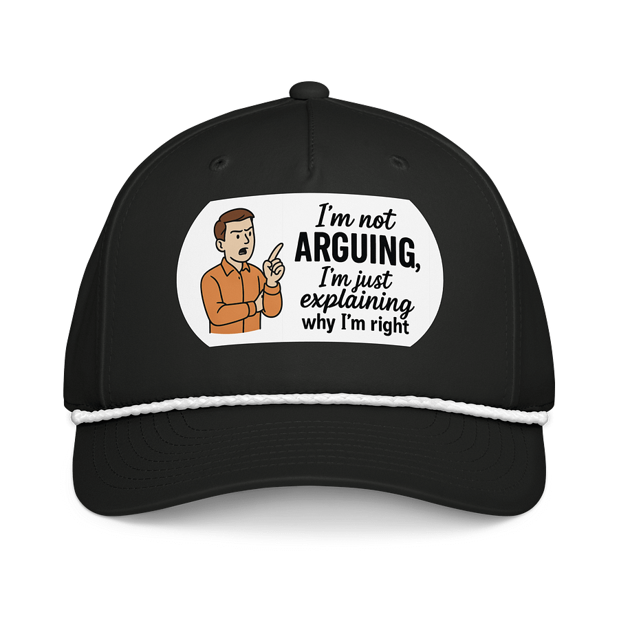 I'm not Arguing (Male) Richardson Five-Panel Classic Rope Cap product image (1)