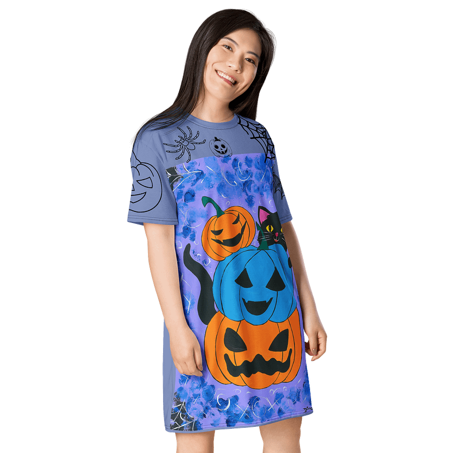 Halloween party (art by Dina R.) acrylic painting picture - T-Shirt Dress product image (4)