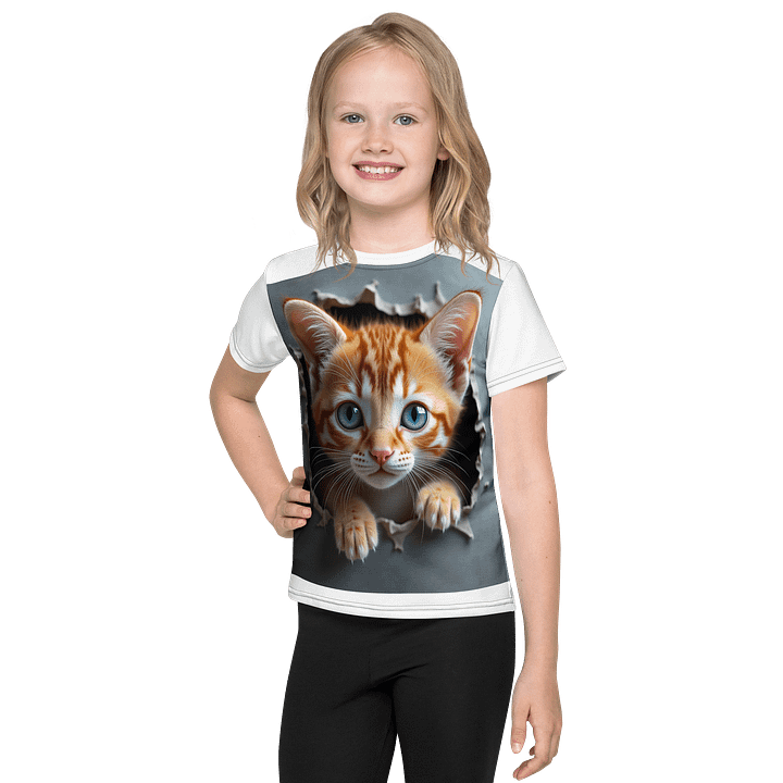 Peekaboo Kitty – Front & Back T-Shirt product image (1)