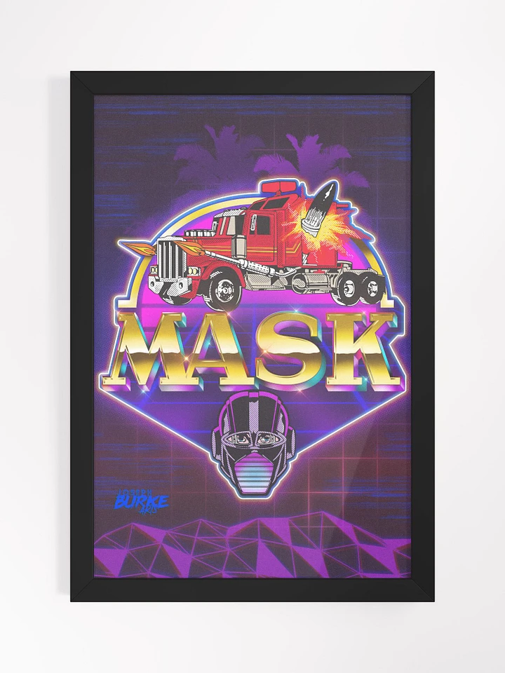 MASK 80's Cartoon 12x18 Framed Print product image (2)