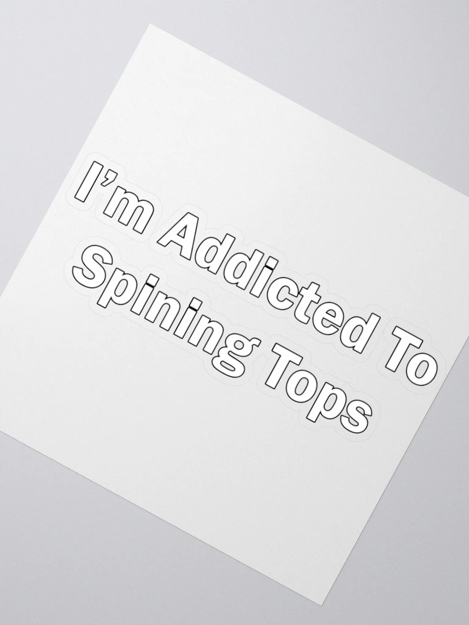 TMS Addicted to spinning tops Sticker product image (2)