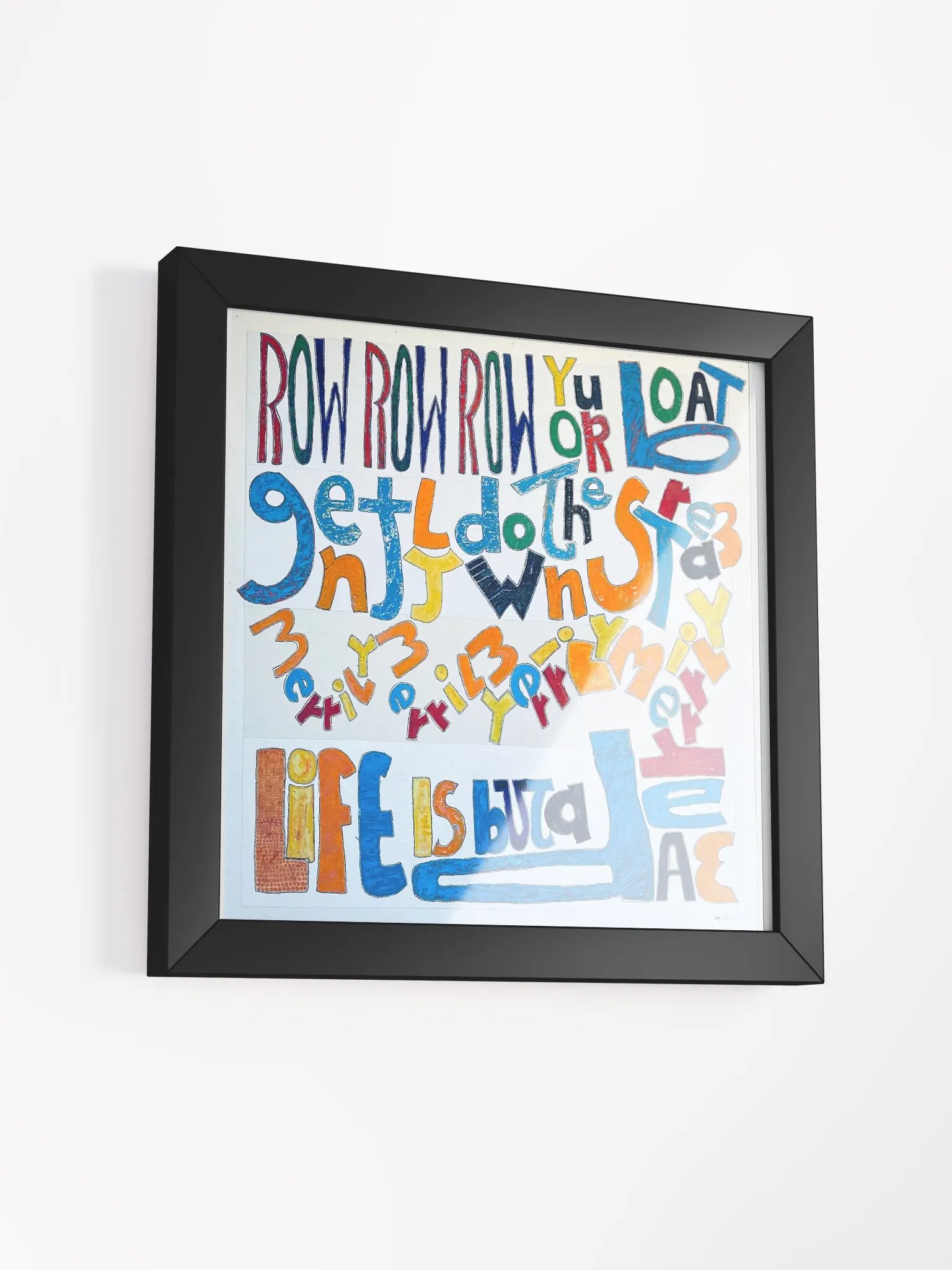 Row Row Row Your Boat Framed Print - Original product image (3)