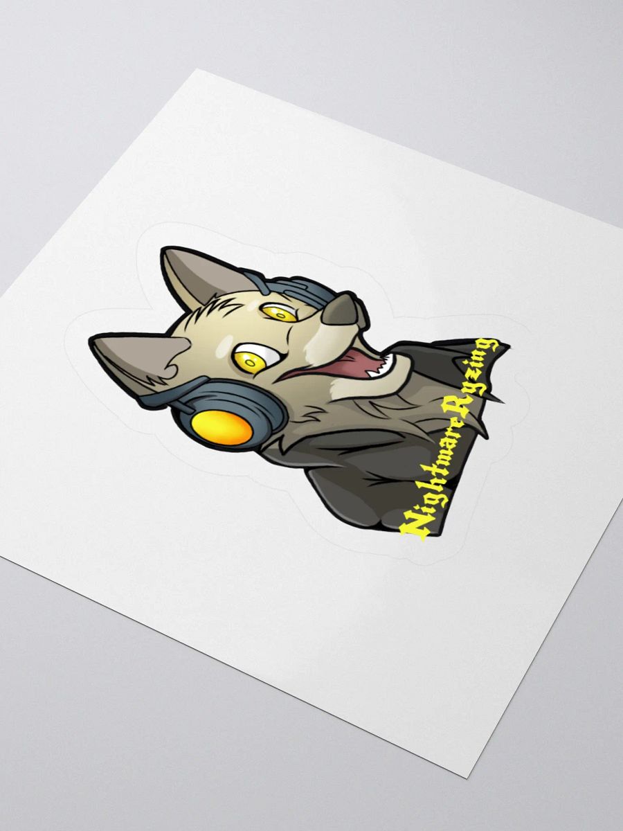 NightmareRyzing Smiling Wolf Headphones Sticker product image (3)