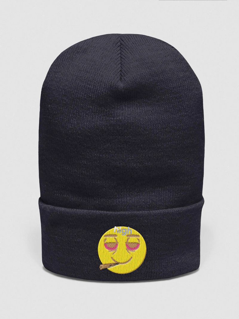 navy blue emo beenie