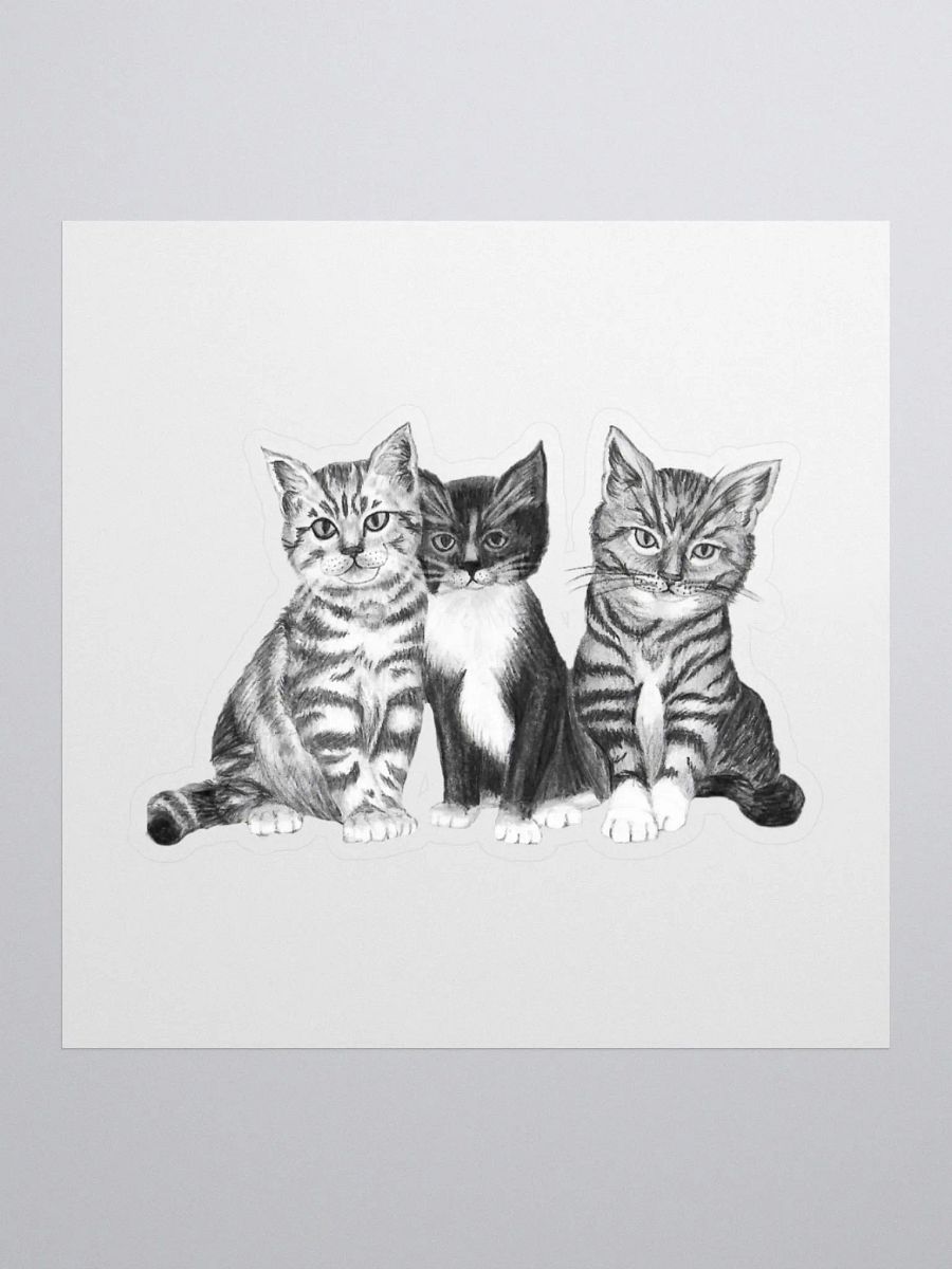 Kittens Drawing Sticker product image (2)