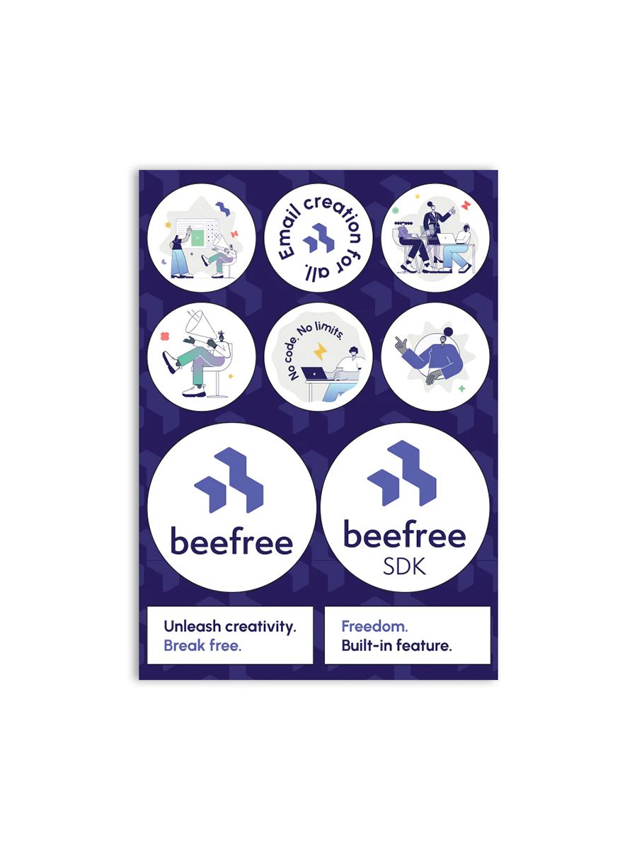 Beefree Sticker Sheet - 8.5" x 11" product image (1)