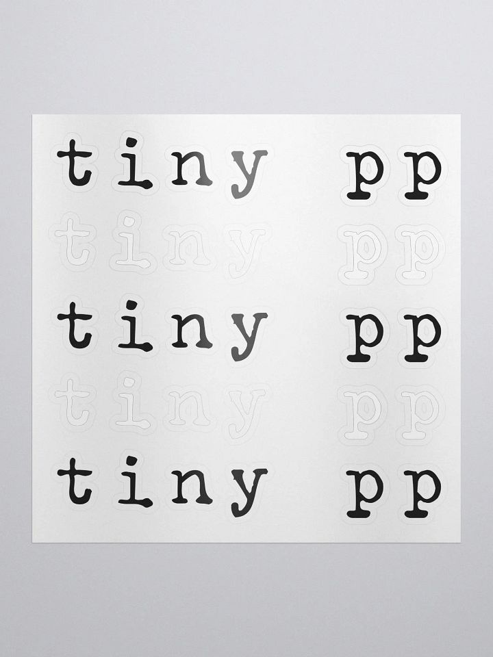 Tiny PP Kiss Cut Stickers product image (1)