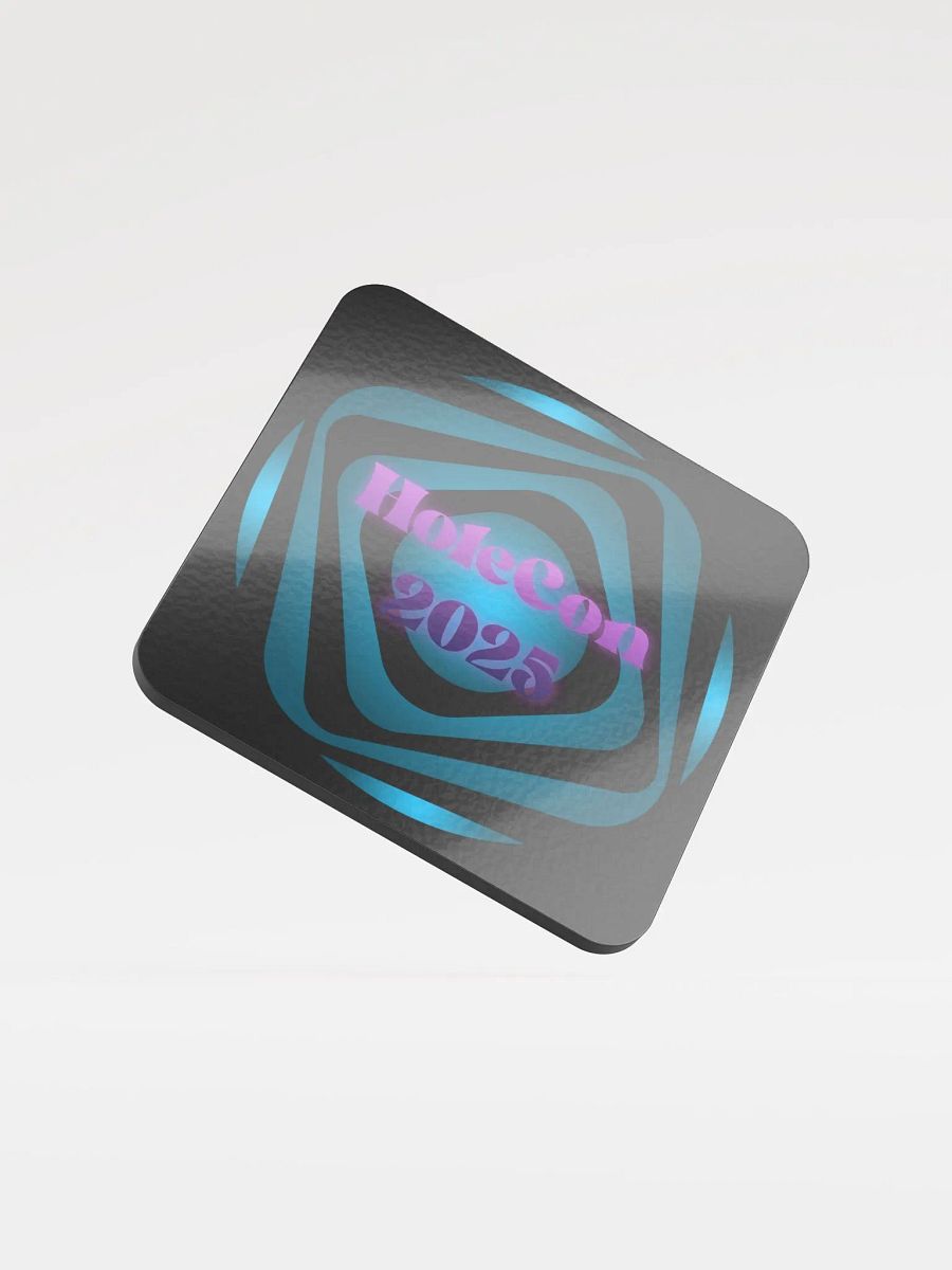 HoleCon '25 round logo coaster product image (1)