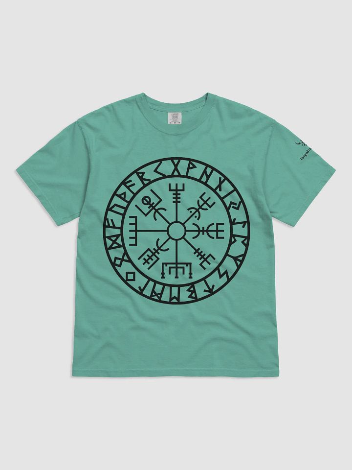 “Path of the Warrior” Vegvisir Rune T-Shirt – Forged In Valhalla Edition product image (18)