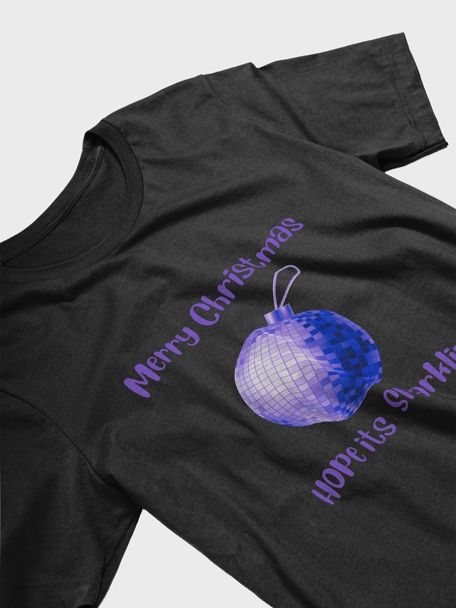 Sparkling Mirrorball Bauble Christmas T-Shirt -Purple product image (8)