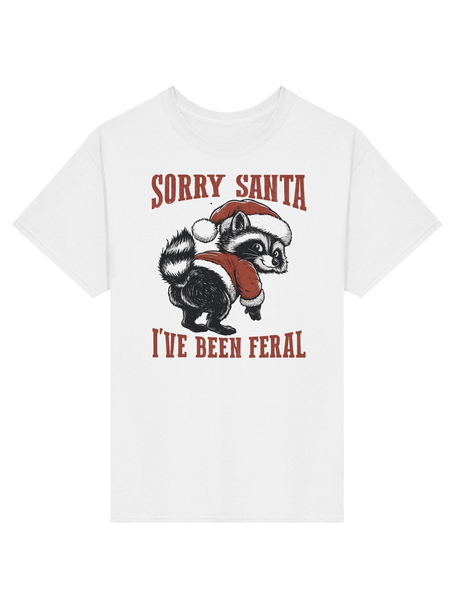 Festive Feral Raccoon Tee product image (1)