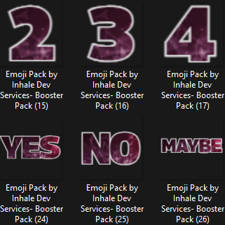 Red Galaxy Word Expression Emojis product image (2)