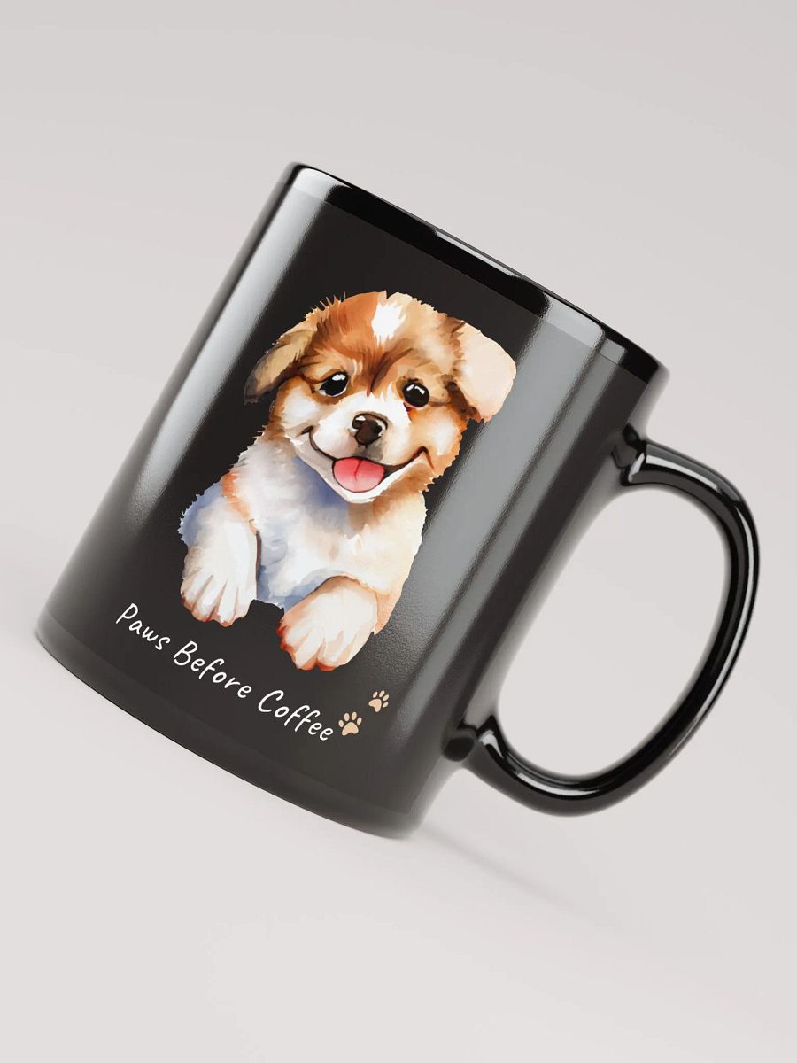 Paws Before Coffee Black Mug product image (7)