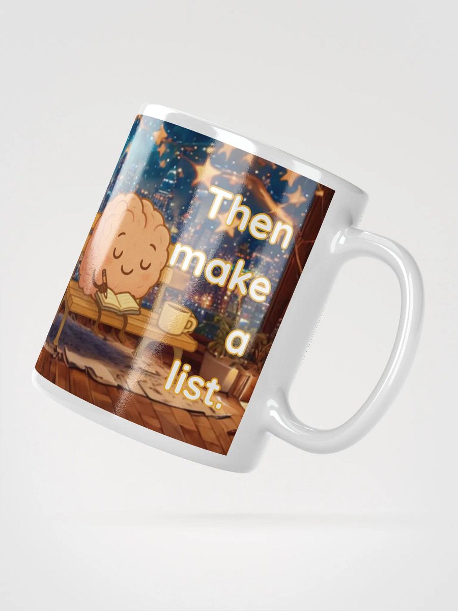 Dream Big Then Make a List - Kawaii Motivational Coffee Mug product image (2)