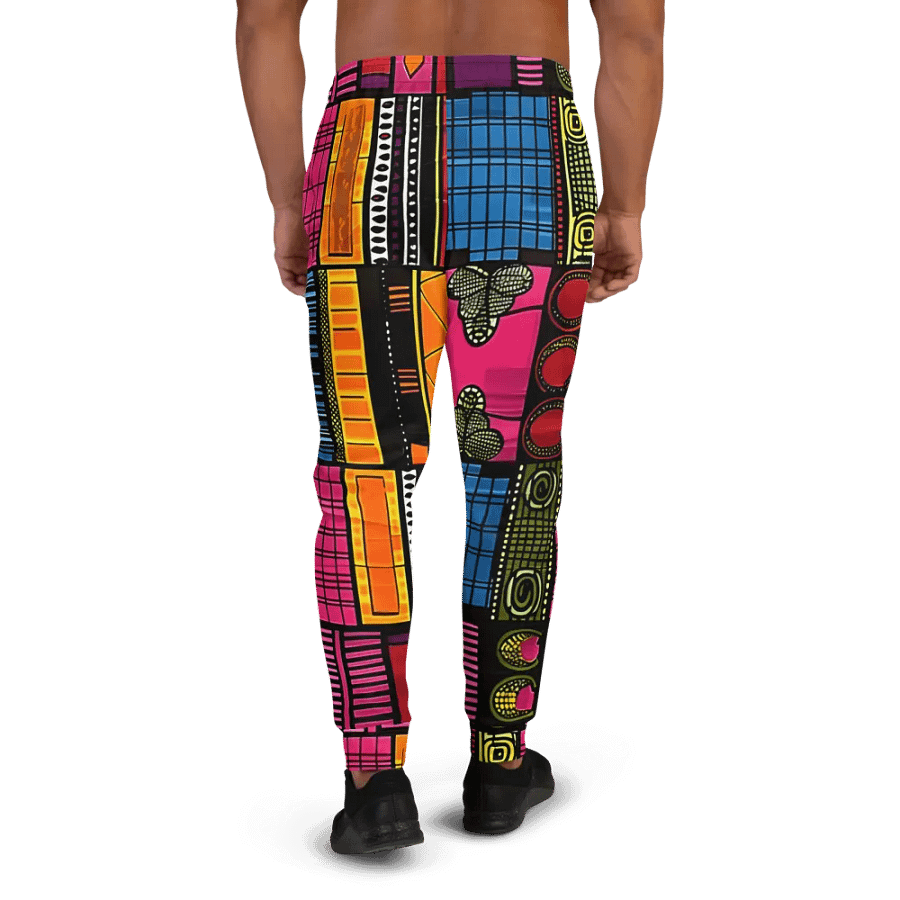 Customizable Ornate African Kente Joggers product image (3)