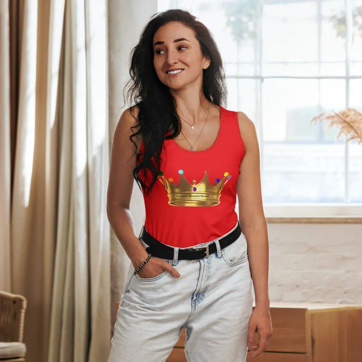 Queendom Beautiful Women Crown Tank Top/Red (TM) product image (2)