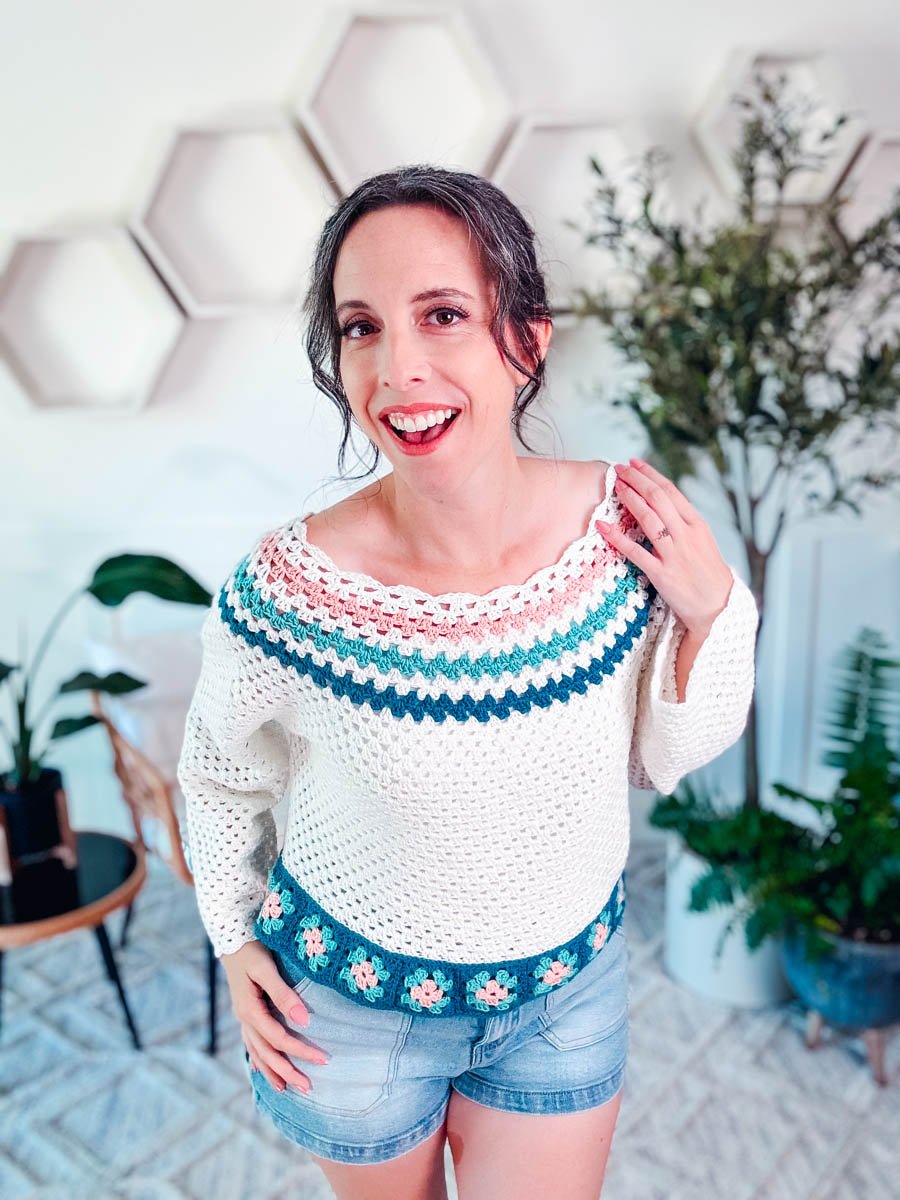 Granny Summer Top Crochet Pattern product image (3)