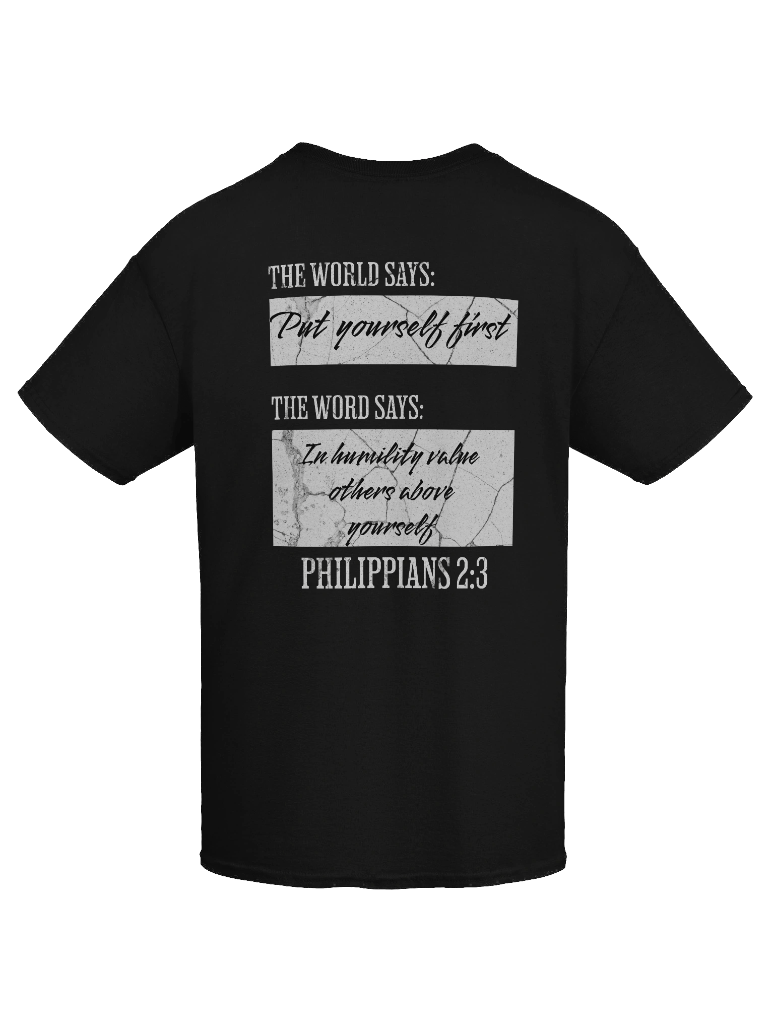 YHWH Heavyweight Tee - Word vs World "Humility" product image (6)