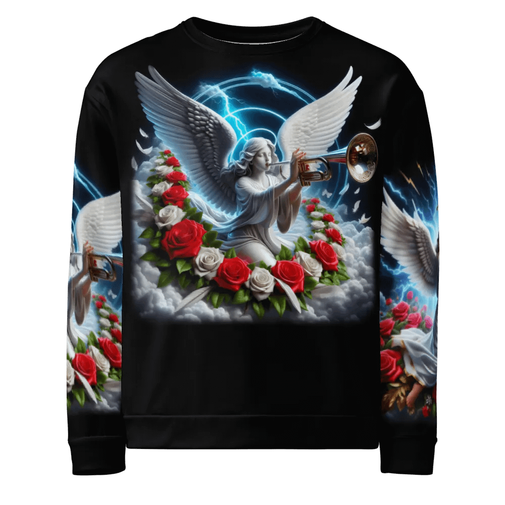 Angels making Music with a Trumpet - All-Over Unisex Sweatshirt #34 product image (6)