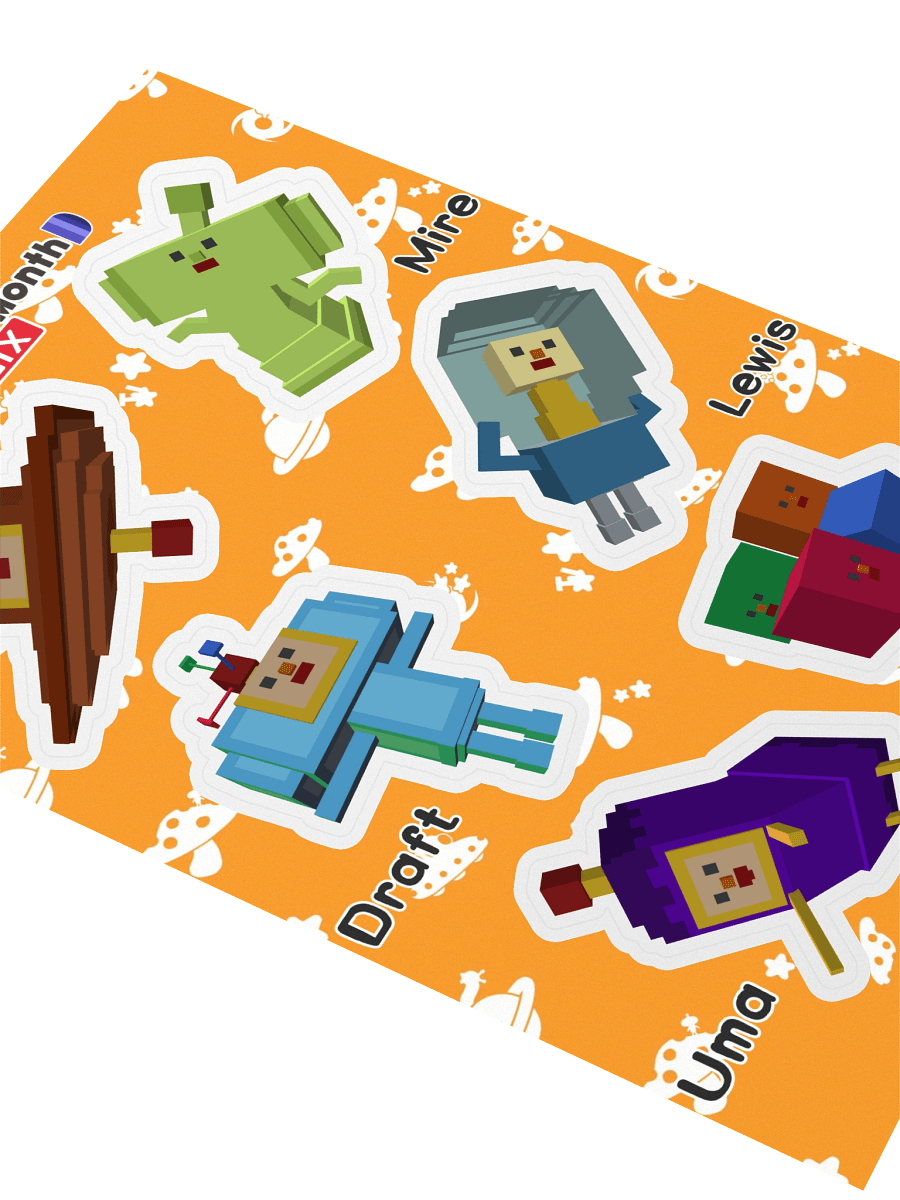 KDM6 OC Cousin Sticker Sheet #1 product image (3)