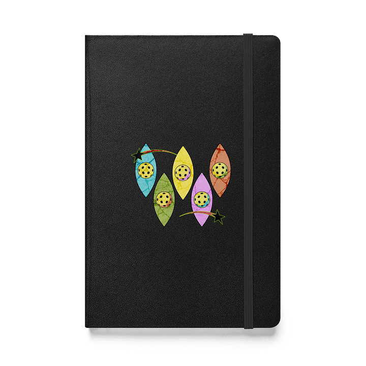 Mid Century Y2K Pickleball Starry Hardcover Notebook product image (1)
