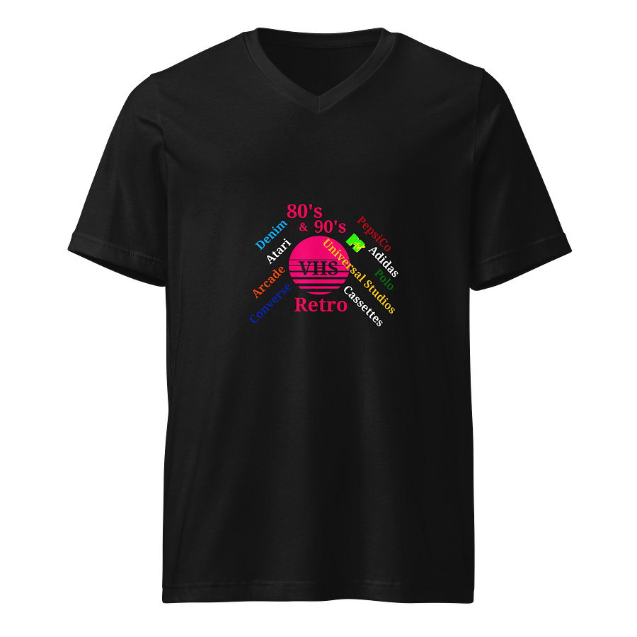 Retro VHS Nostalgia V-Neck Tee product image (1)