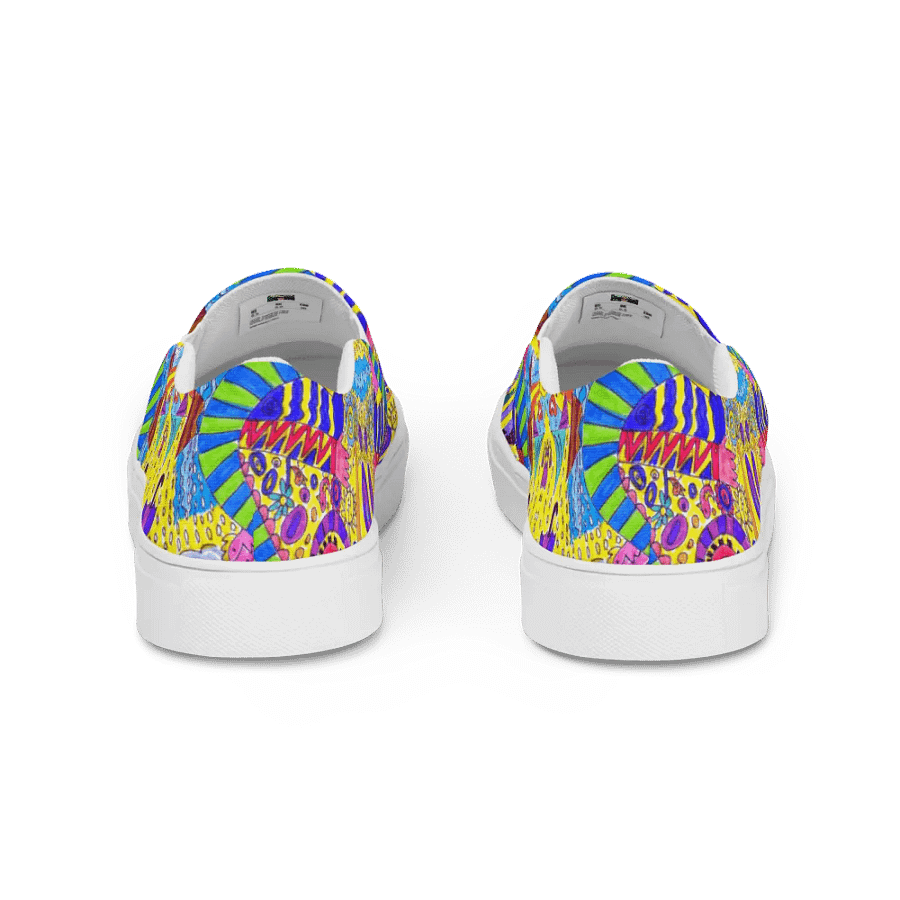 Abstract Colourful Doodles Men's Canvas Shoes product image (5)