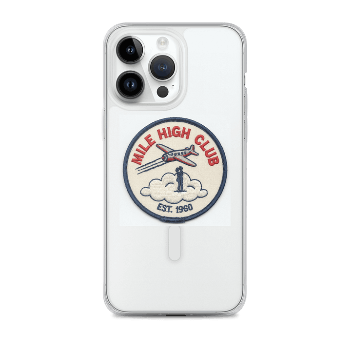 Mile High Club Embroidered Phone Case product image (2)