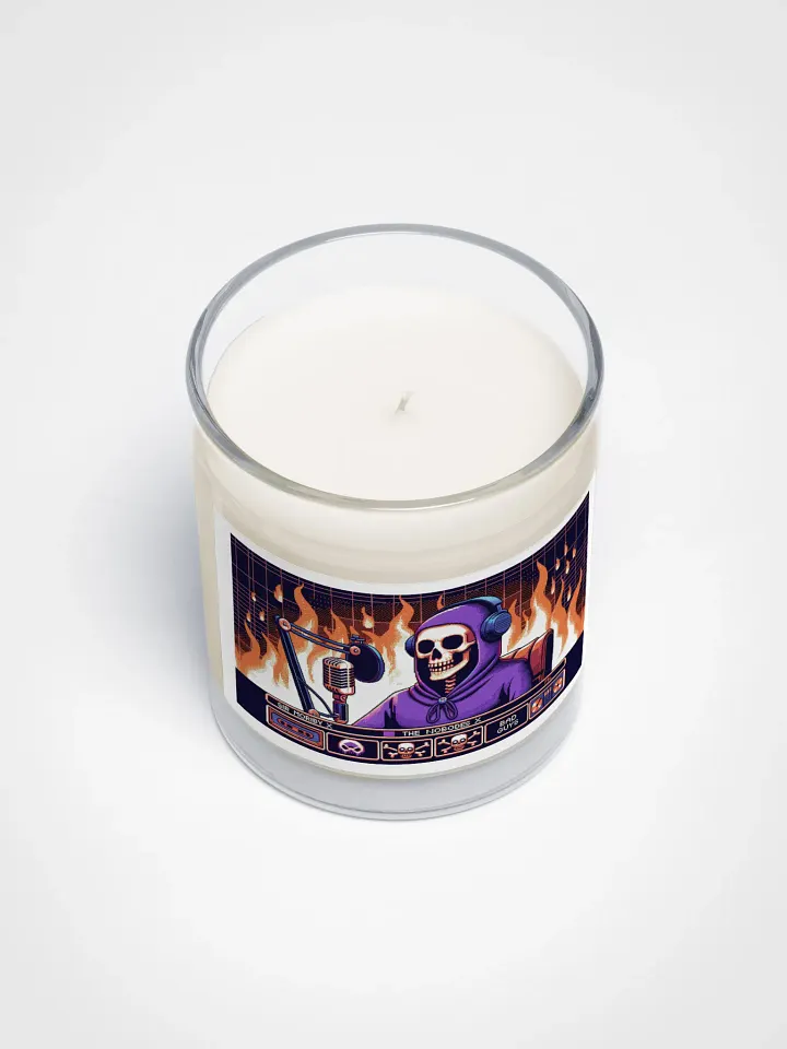 Morbid Soy Wax Candle In A Clear Glass Jar product image (2)