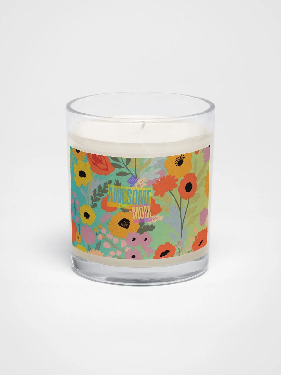 Awesome Mom Floral Soy Wax Candle mothersday gift for wife mom daughter friend product image (1)