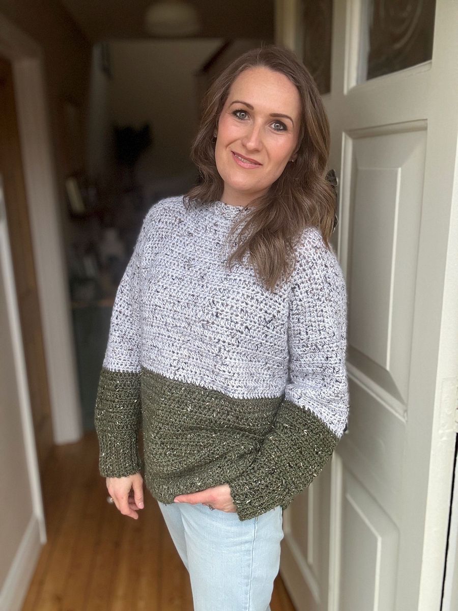 Easy Tweedy Adult Pullover - Simple Crochet Sweater Pattern For Beginners product image (7)