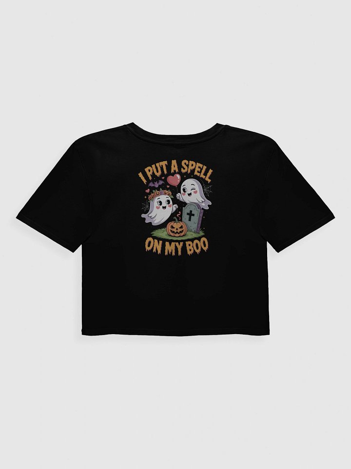 I Put A Spell On My Boo Funny Halloween Women's Crop Top product image (2)