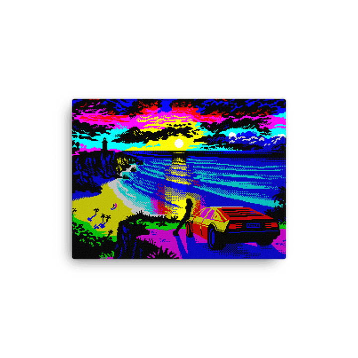 Cliff Sunset Slim Canvas product image (1)