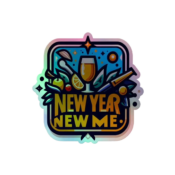 New Year New Me Holographic Sticker Sheet product image (2)