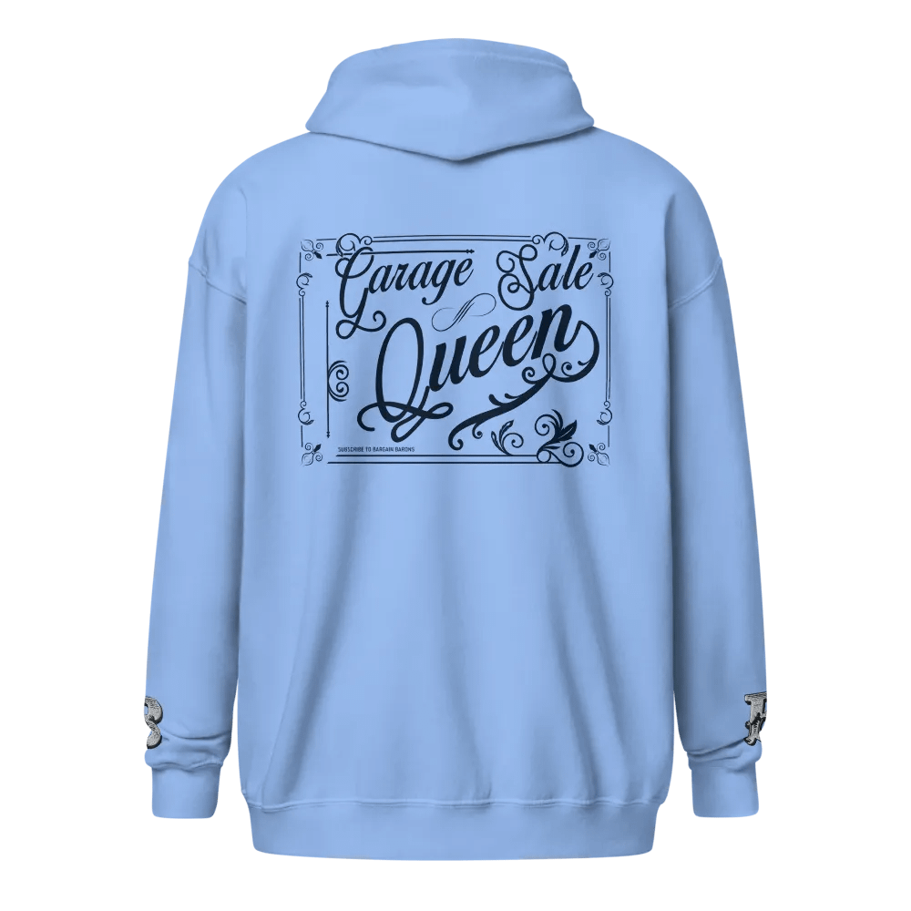 GARAGE SALE QUEEN (Zipper Hoodie - Light) product image (2)
