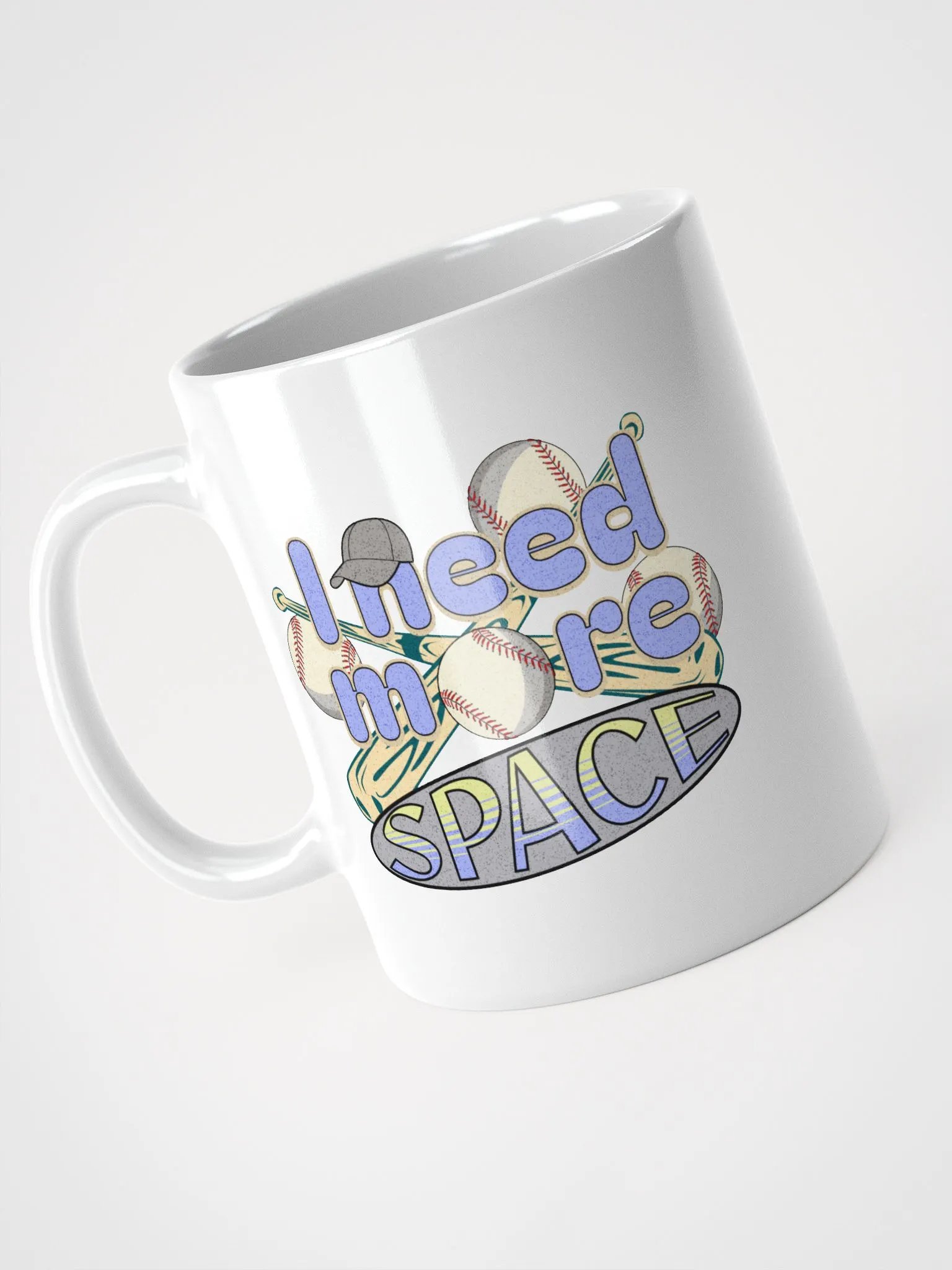I Need More Space Baseball Mug product image (2)