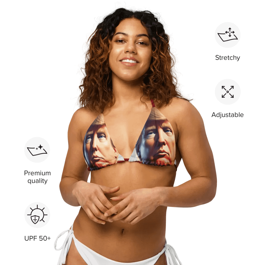 Country Trump All-Over Bikini Top product image (11)