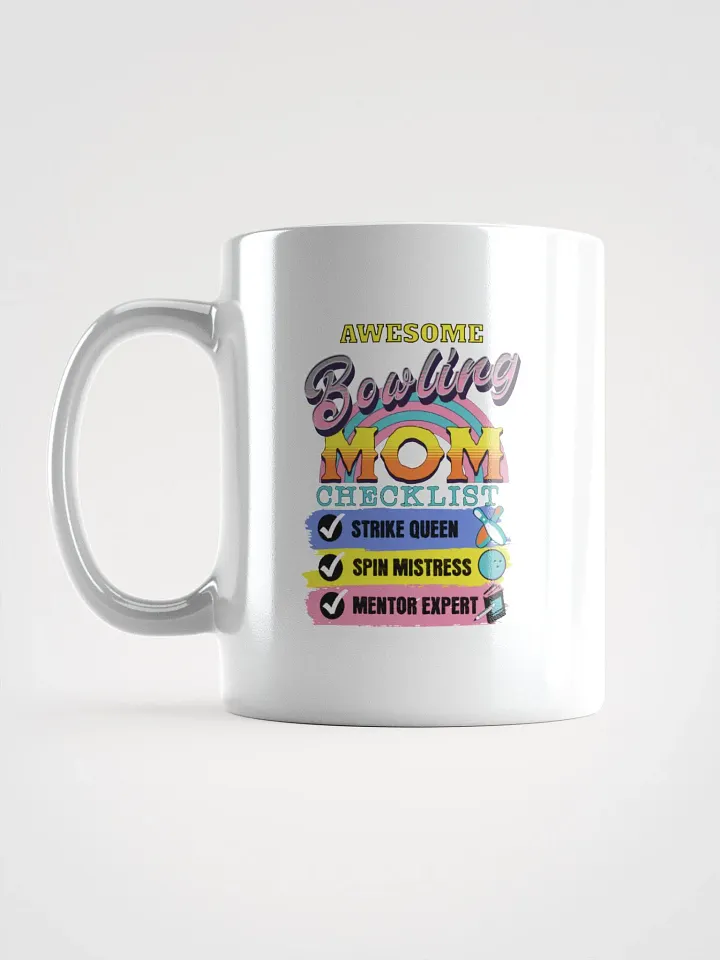 Awesome Bowling Mom Checklist Mug product image (1)