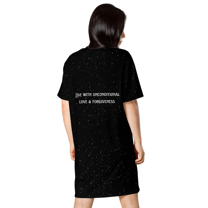 Celestial Crescent Moon T-Shirt Dress product image (2)