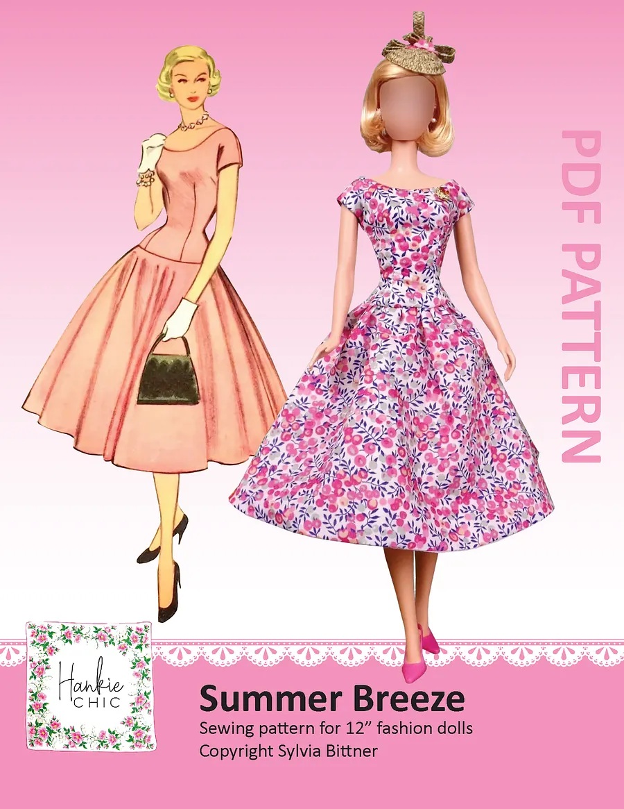Summer Breeze sewing pattern for 12" fashion dolls product image (1)