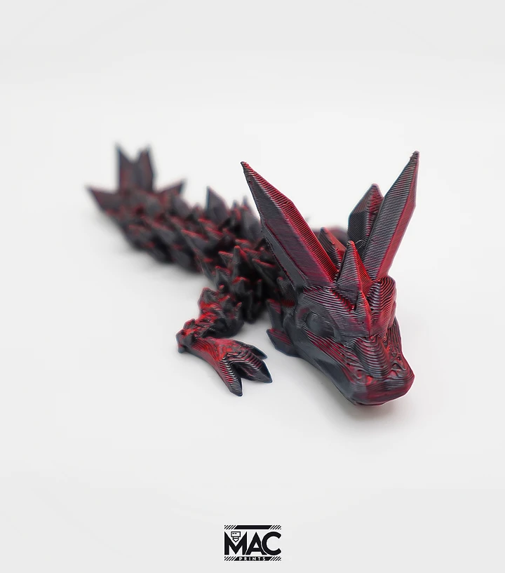 Mini Dragon Black/Red Silk product image (1)
