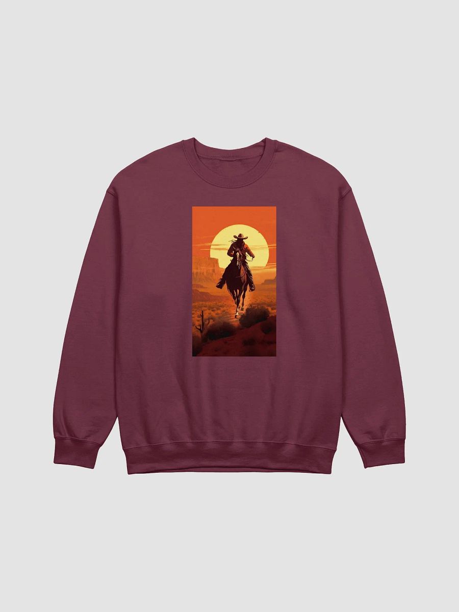 Red Dead Redemption Desert Cowboy Sunset Crewneck product image (9)