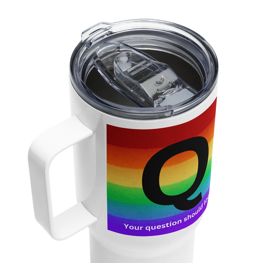 Mr. Moderator Rainbow Travel Mug (25oz) - Left-Handed Edition product image (4)