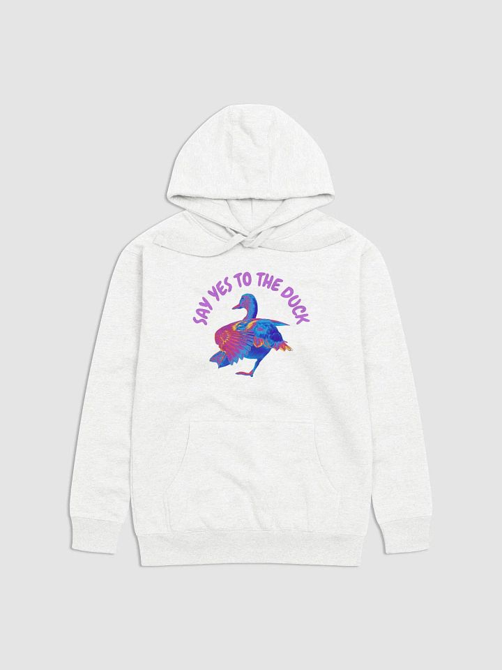 Say Yes To The Duck Unisex Hoodie (pink writing) product image (2)