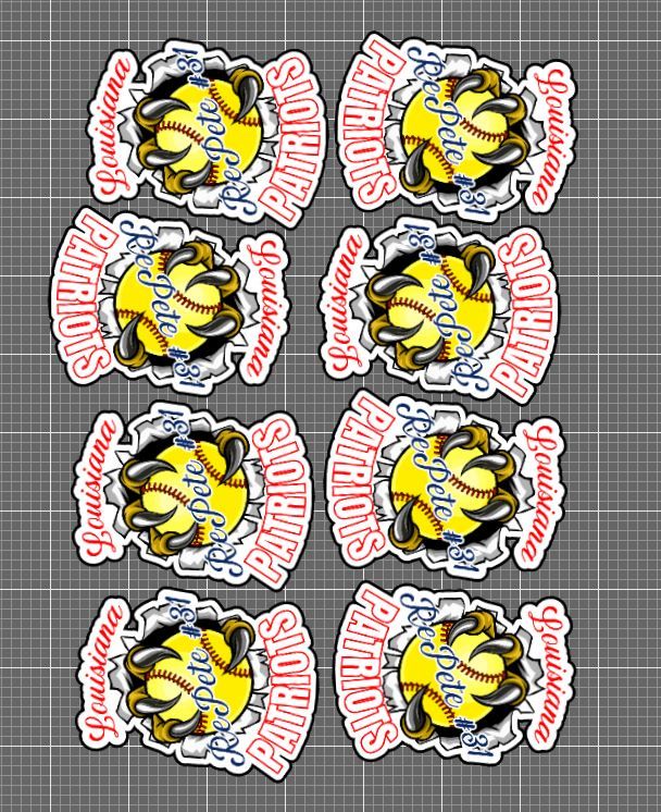 Patriots 3 Inch Vinyl Sticker Sets product image (2)